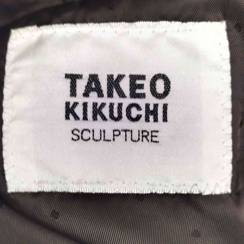 タケオキクチ TAKEO KIKUCHI ベロア ピンストライプ 2B テーラードジャケット セットアップ メンズ