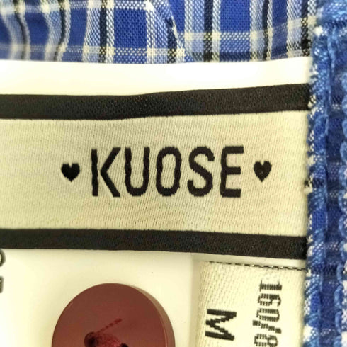 kuose 青い格子縞 キャミ レディース JPN:M