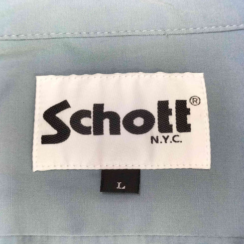 ショット Schott TC WORK S/S SHIRT メンズ import:L