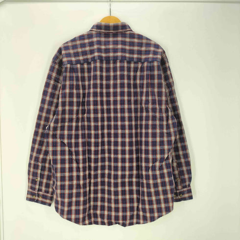 エディーバウアー Eddie Bauer 00S OLD 白タグ フランネル チェック シャツ メンズ import:L