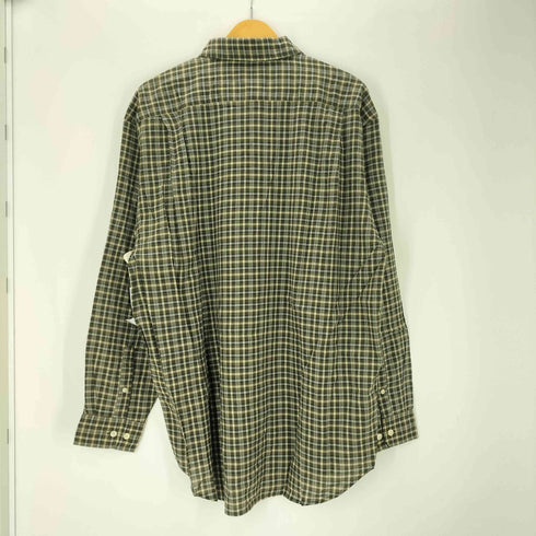 エディーバウアー Eddie Bauer インド綿 コットン フランネル チェック シャツ メンズ import:L
