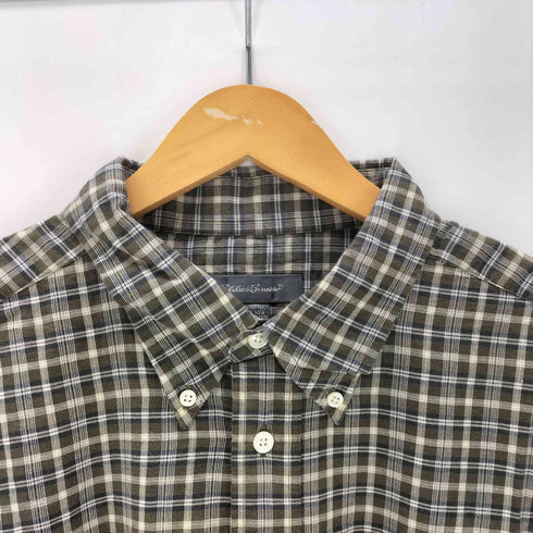 エディーバウアー Eddie Bauer インド綿 コットン フランネル チェック シャツ メンズ import:L