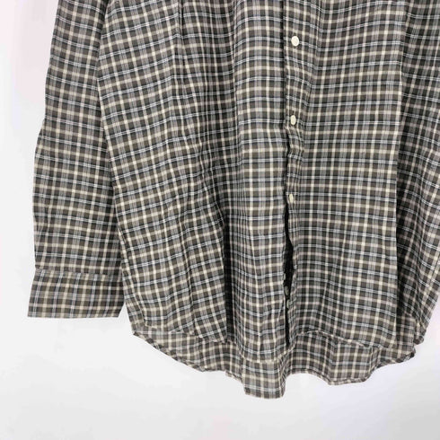 エディーバウアー Eddie Bauer インド綿 コットン フランネル チェック シャツ メンズ import:L