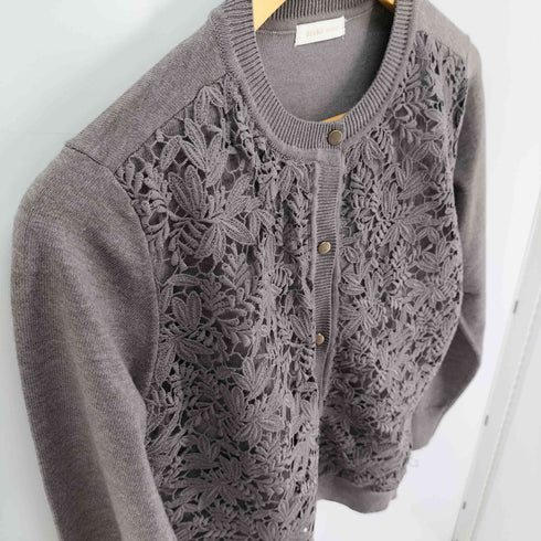 ビームスハート BEAMS HEART フロントレース ニットカーディガン レディース ONE SIZE