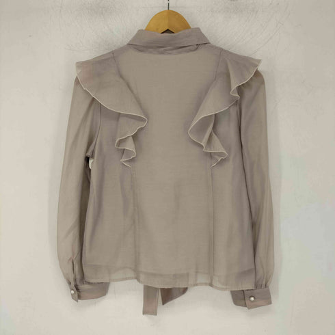 ウィルセレクション WILLSELECTION シアーラッフルボウタイブラウス レディース FREE