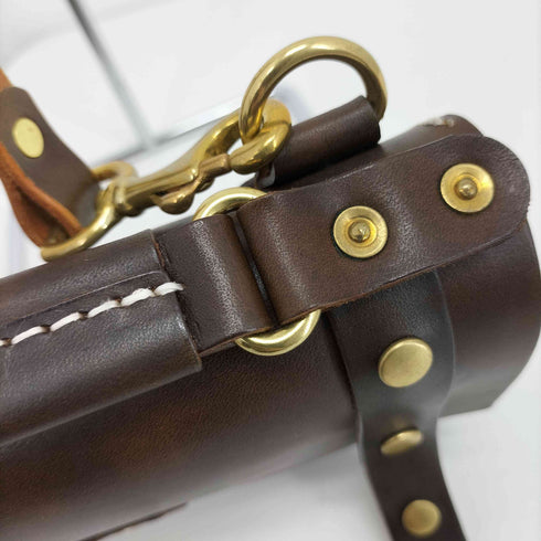 本革ミニサッチェルバッグ レディース