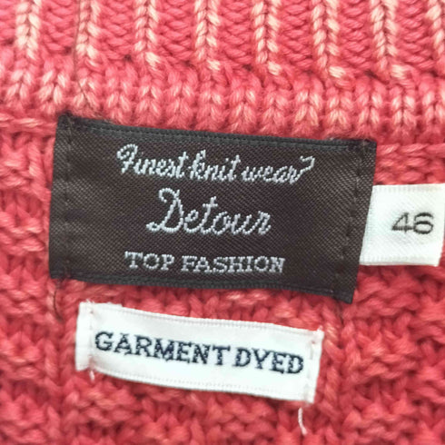 Detour GARMENT DYED クルーネックニット メンズ JPN:46