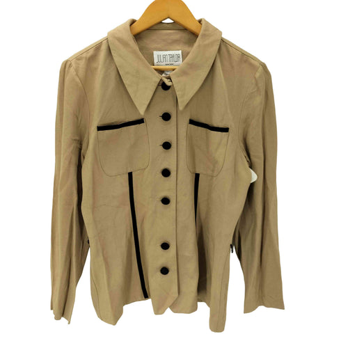 JULIAN TAYLOR 90s MADE IN USA USA製 紙タグ くるみ ボタン 長袖 シャツ レディース 10