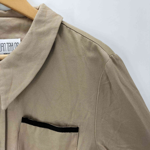 JULIAN TAYLOR 90s MADE IN USA USA製 紙タグ くるみ ボタン 長袖 シャツ レディース 10