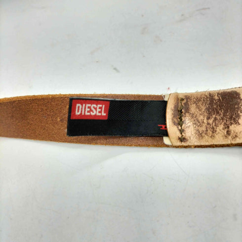ディーゼル DIESEL 90S OLD MADE IN ITALY PANDORA パンドラ期 イタリア製 ダメージ エイジング 本革 リアル レザー パンチング ベルト Y2K メンズ