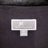 90-00S OLD 凹凸 ラメ キルト スイッチング ジップ アップ ブルゾン ジャケット ブラック Y2K メンズ import:XL
