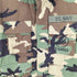 ユーエスアーミー U.S. ARMY SEABEES 刺繍 ウッドランドカモ BDU ジャケット メンズ MEDIUM X-SHORT