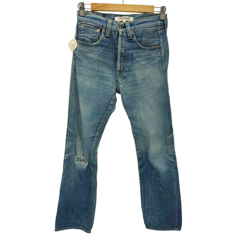 ジュンヤワタナベコムデギャルソンデニム JUNYA WATANABE COMME des GARCONS DENIM ボタンフライ ストレート ライト デニム レディース JPN:XS