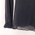 マックスマーラ MAX MARA MADE IN ITALY SILK 100% イタリア製 銀タグ 絹 シルク シワ プリーツ シアー シャツ ブラック レディース EUR:38