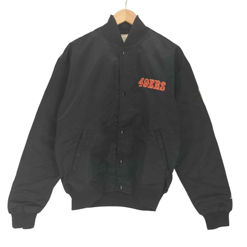 スターター STARTER 80-90S USA製 NFL 背面 ワッペンロゴ 内側キルティング スタジアム ジャンパー スタジャン メンズ import:XL