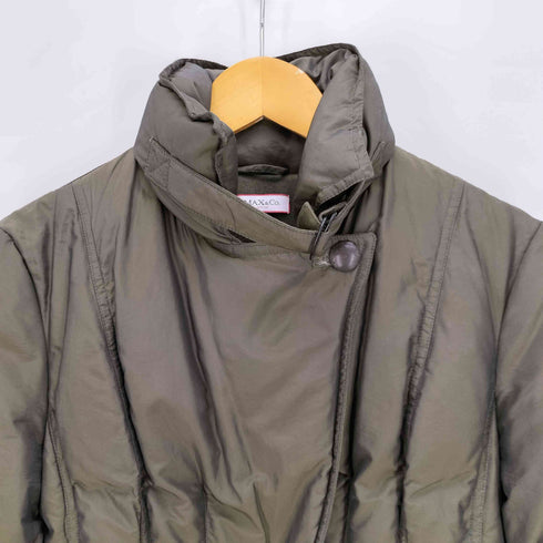 マックスアンドコー MAX&CO. QUILTED COAT 玉蟲 チンストラップ 切替 セミロング ダウンコート レディース 1