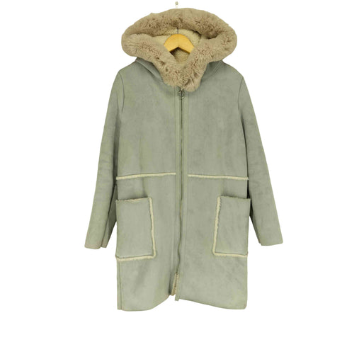 MINK DESIGN ミンクデザイン フェイクムートン コート レディース F