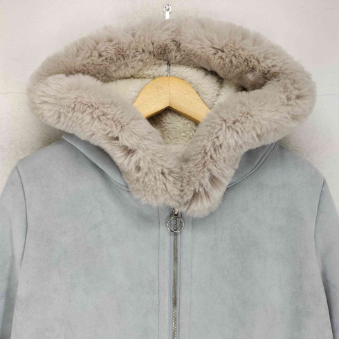 MINK DESIGN ミンクデザイン フェイクムートン コート レディース F