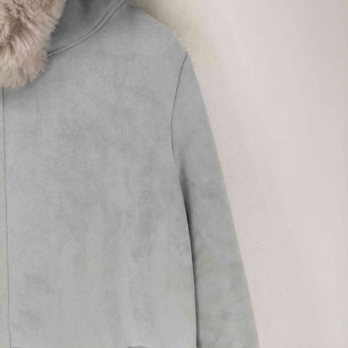 MINK DESIGN ミンクデザイン フェイクムートン コート レディース F