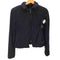 ジョルジオアルマーニ Giorgio Armani 90-00S OLD MADE IN ITALY イタリア製 変形 ダブルジップ クロップド ジャケット ブラック LAMPO ジップ Y2K レディース