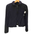ジョルジオアルマーニ Giorgio Armani 90-00S OLD MADE IN ITALY イタリア製 変形 ダブルジップ クロップド ジャケット ブラック LAMPO ジップ Y2K レディース
