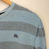バーバリーブラックレーベル BURBERRY BLACK LABEL ホース刺繍 ボーダー クルーネック 長袖 Tシャツ レディース JPN:2