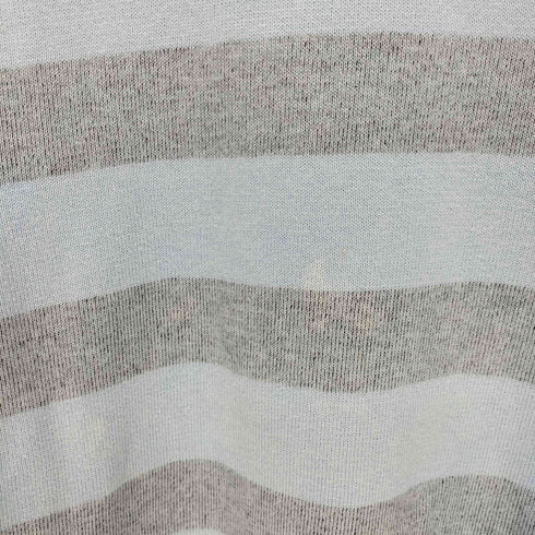バーバリーブラックレーベル BURBERRY BLACK LABEL ホース刺繍 ボーダー クルーネック 長袖 Tシャツ レディース JPN:2