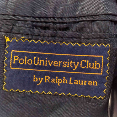 ラルフローレン RALPH LAUREN 80S~90S Polo University Club MADE IN USA 紺ブレ ウールジャケット メンズ