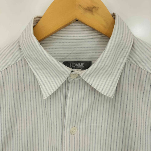 コムデギャルソンオム COMME des GARCONS HOMME 80s 川久保 本人期 コットンストライプ長袖シャツ メンズ