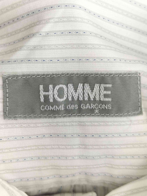コムデギャルソンオム COMME des GARCONS HOMME 80s 川久保 本人期 コットンストライプ長袖シャツ メンズ