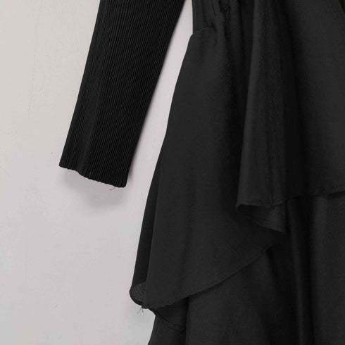 ebo ny フラワー プリーツワンピース レディース M-L