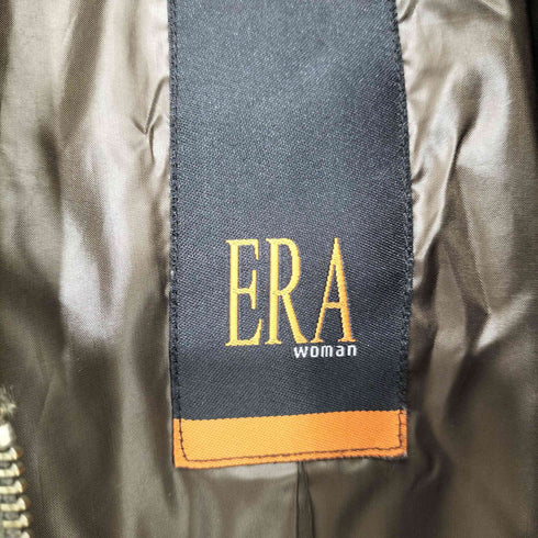 ERA レオパード 切替 マルチジップ ミリタリー ブルゾン レディース JPN:42