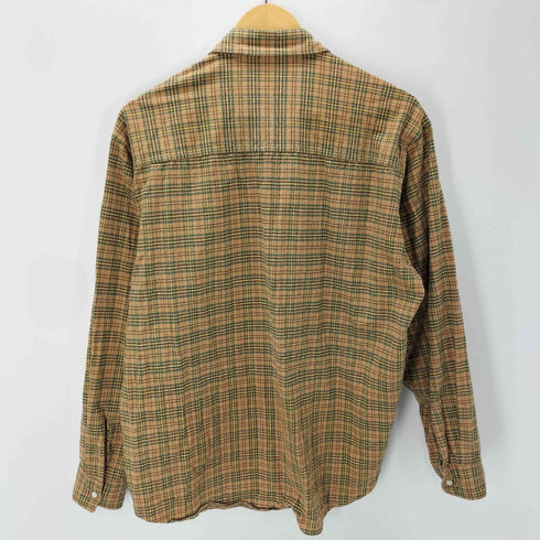 オーラリー AURALEE 21AW SILK COTTON BRUSHED FLANNEL SHIRTS シルク コットン ブラッシュド フランネル シャツ チェック メンズ JPN:4