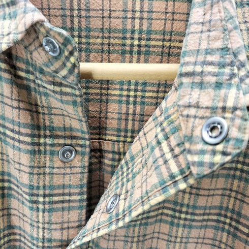 オーラリー AURALEE 21AW SILK COTTON BRUSHED FLANNEL SHIRTS シルク コットン ブラッシュド フランネル シャツ チェック メンズ JPN:4