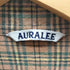 オーラリー AURALEE 21AW SILK COTTON BRUSHED FLANNEL SHIRTS シルク コットン ブラッシュド フランネル シャツ チェック メンズ JPN:4