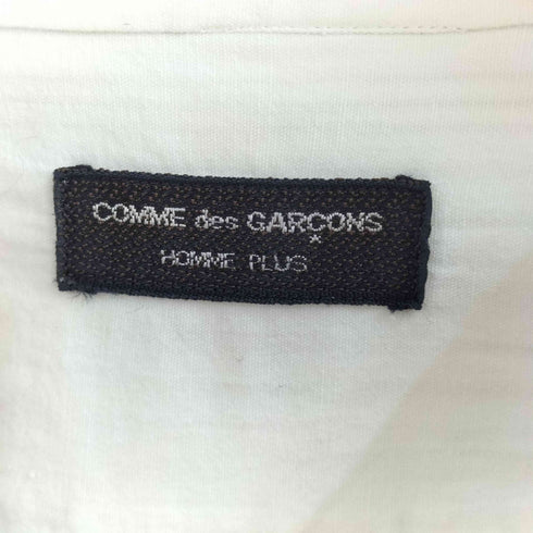 コムデギャルソンオムプリュス COMME des GARCONS HOMME PLUS バンドカラーシングルポケット長袖ストライプシャツ メンズ