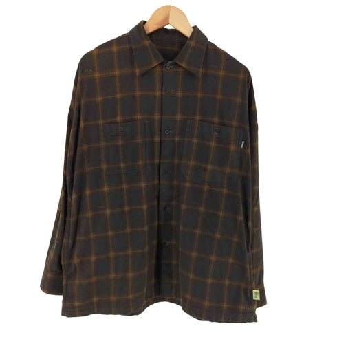 エビセンスケートボーズ Evisen skateboards 18AW STRANGER SHIRT コットンネルチェックシャツ メンズ M