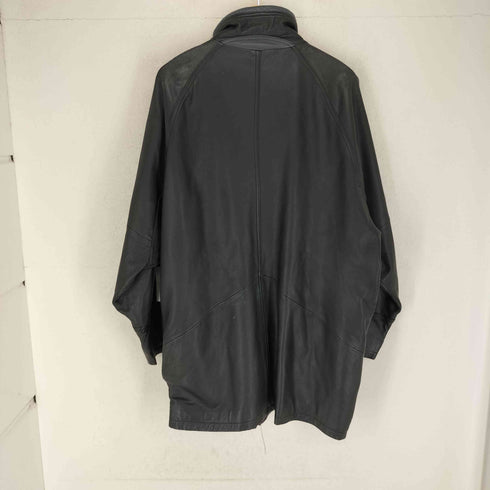 VARIO MAX ヴァリオマックス lamb leather ラムレザー 羊革 スタンドカラー カーコート メンズ LL