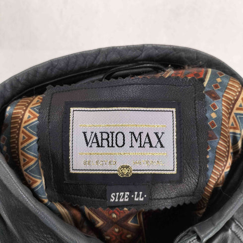 VARIO MAX ヴァリオマックス lamb leather ラムレザー 羊革 スタンドカラー カーコート メンズ LL