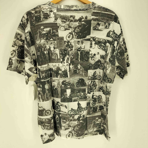 クッシュマン CUSHMAN UNIONMADE MOTERCYCLE フルプリント Tシャツ メンズ import:L