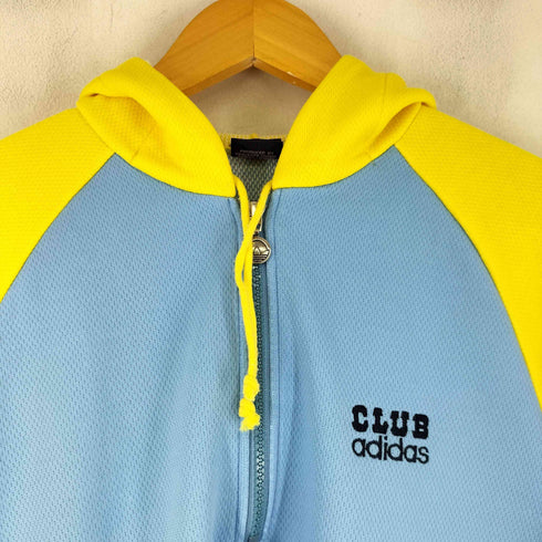 アディダス adidas 70-80s デサント社 ハーフジップ パーカー レディース 160