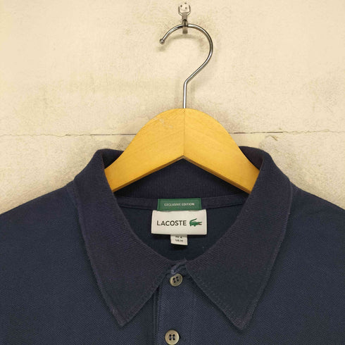 ラコステ LACOSTE EXCLUSIVE EDITION ロゴ刺繍 鹿の子 ポロシャツ メンズ M