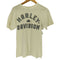80~90s HARLEY-DAVIDSON 裾袖シングルステッチ チェッカーフラック 両面プリント 半袖 Tシャツ メンズ import:M