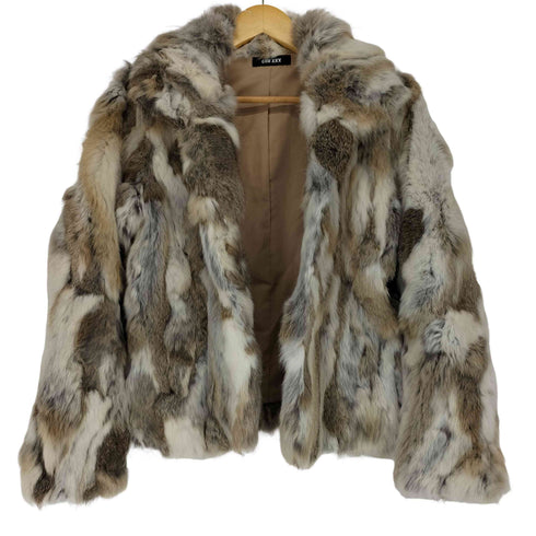 CHU XXX チュウ rabbit fur ラビットファー フック ファージャケット レディース M