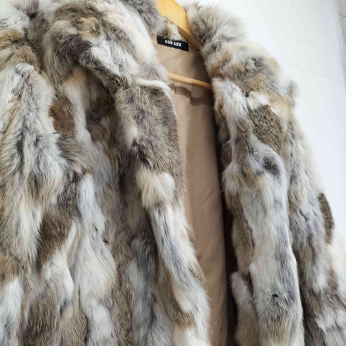 CHU XXX チュウ rabbit fur ラビットファー フック ファージャケット レディース M