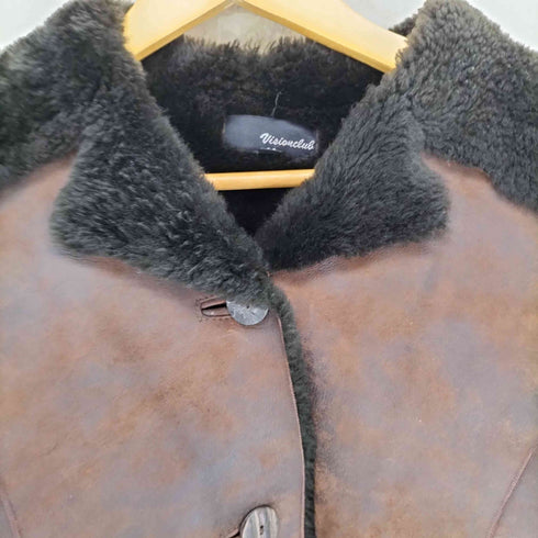 VISION CLUB ビジョンクラブ lamb leather toscana mouton ラムレザー トスカナムートン 羊革 ムートンジャケット レディース 88