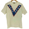 オールスポーツ ALL sport 90s USA製 MAX WEIGHT 裾袖シングルステッチ V スター 両面プリント 半袖Tシャツ メンズ import:M
