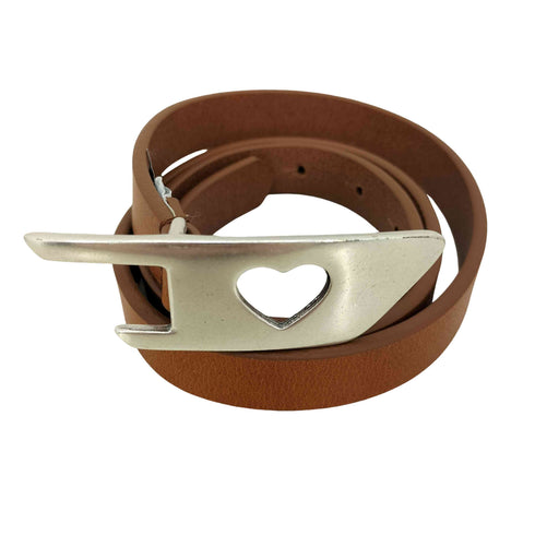 ディーゼル DIESEL D HEART BUCKLE BELT Dハートバックルベルト レディース 80/32