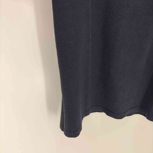 90~00S 2枚タグ USA製 anvilボディ ウィングフット GOOD YEAR 両面プリント 半袖Tシャツ ナス紺 フェード メンズ import:M