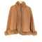 cashmere カシミヤ混 ファー ジャケット レディース M